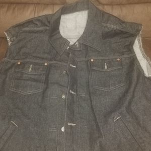 Sleeveless Jean Jacket